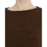 Top maglione pullover lavorato a maglia verde - IT40-S