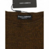 Top maglione pullover lavorato a maglia verde - IT40-S