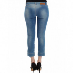 Beachwear Blue Jeans Capri Pantaloni corti - IT42 - S