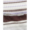 Maglione a maniche corte con scollo a V in pizzo a righe - IT42 - S