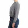 Top cardigan in maglione di pizzo grigio lingerie - IT42 - S