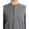Top cardigan in maglione di pizzo grigio lingerie - IT42 - S