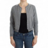 Top cardigan in maglione di pizzo grigio lingerie - IT42 - S