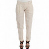 Pantaloni eleganti casual chino beige color cachi - IT40-S