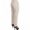 Pantaloni eleganti casual chino beige color cachi - IT40-S