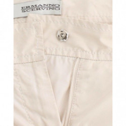 Pantaloni eleganti casual chino beige color cachi - IT40-S