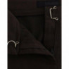 Pantaloni eleganti casual chino marroni color cachi - IT38-XS