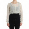 Cardigan maglione lana corto lavorato maglia lingerie - IT48 - XL