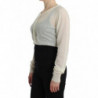 Cardigan maglione lana corto lavorato maglia lingerie - IT48 - XL