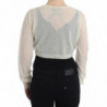 Cardigan maglione lana corto lavorato maglia lingerie - IT48 - XL