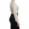 Cardigan maglione lana corto lavorato maglia lingerie - IT48 - XL