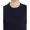 T-shirt Lingerie in cotone blu girocollo con logo - IT4 - M