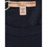 T-shirt Lingerie in cotone blu girocollo con logo - IT4 - M