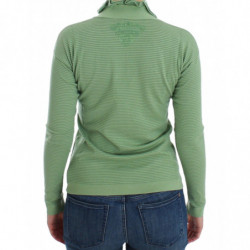 Maglione a maniche lunghe a righe in misto lana verde - IT46 - L
