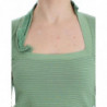 Maglione a maniche lunghe a righe in misto lana verde - IT46 - L