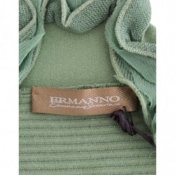Maglione a maniche lunghe a righe in misto lana verde - IT46 - L
