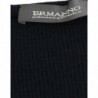 Top in maglione elasticizzato di lana lavorato a maglia blu - IT44 - M