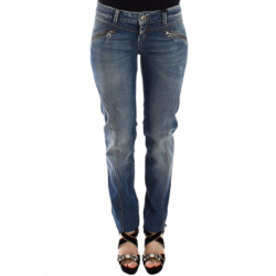 Pantaloni jeans slim blu in...