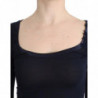 Lingerie blu top camicetta maglione pizzo rayon - IT40 - XS