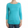 Lingerie blu top camicetta maglione modale solido - IT46 - L