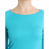 Lingerie blu top camicetta maglione modale solido - IT46 - L