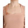 Top a maniche lunghe a righe in misto lana arancione - IT44 - M