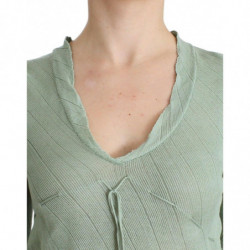 Camicetta top maglione lavorato maglia leggero verde - IT44 - M