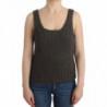 Maglione lavorato maglia lana merino top maglia grigia - IT42 - S