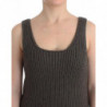 Maglione lavorato maglia lana merino top maglia grigia - IT42 - S