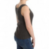 Maglione lavorato maglia lana merino top maglia grigia - IT40 - XS