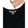 Maglione lavorato maglia top maglia nera 100% cashmere - IT42 - S