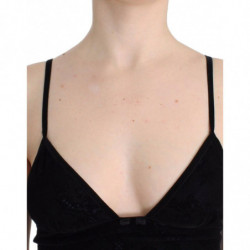 Lingerie nera bustier top canotta Cami pizzo - 42 - S