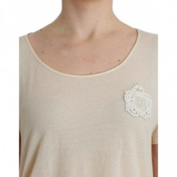 Beachwear Bianco Maxi T-shirt Top Camicetta - IT42 - S