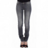 Jeans slim grigi Pantaloni denim gamba skinny elasticizzata - W26