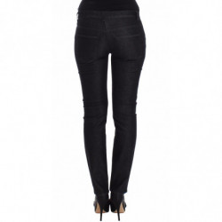 Jeans slim neri Pantaloni denim elasticizzati con gamba skinny - W26