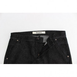 Jeans slim neri Pantaloni denim elasticizzati con gamba skinny - W26