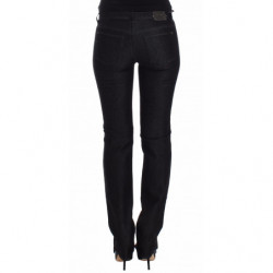 Jeans slim neri Pantaloni denim elasticizzati con gamba skinny - W26