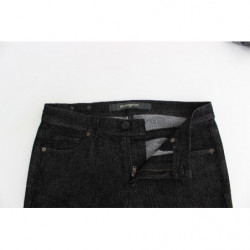 Jeans slim neri Pantaloni denim elasticizzati con gamba skinny - W26