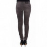 Jeans slim grigi Pantaloni denim gamba skinny elasticizzata - W26