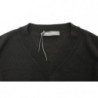 Maglione pullover con scollo a V in misto lana nera - IT48 - M