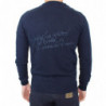 Maglione pullover cardigan in lana e cashmere blu - IT54 - XL