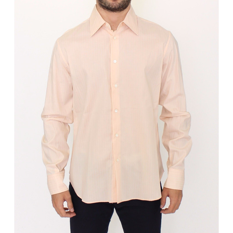 Top camicia casual a righe in cotone arancione - IT50 - L