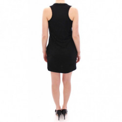 Miniabito elasticizzato foderato in pizzo nero - IT40-S