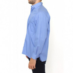 Camicia dal taglio classico in cotone blu - IT38 - S