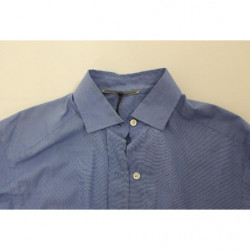 Camicia dal taglio classico in cotone blu - IT38 - S