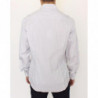 Camicia casual vestibilità regolare a righe bianche grigie - IT50 - L