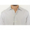 Camicia casual vestibilità regolare a righe bianche grigie - IT50 - L