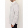 Camicia casual vestibilità regolare a righe nere bianche - IT54 - XL