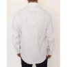 Camicia casual vestibilità regolare a righe nere bianche - IT54 - XL