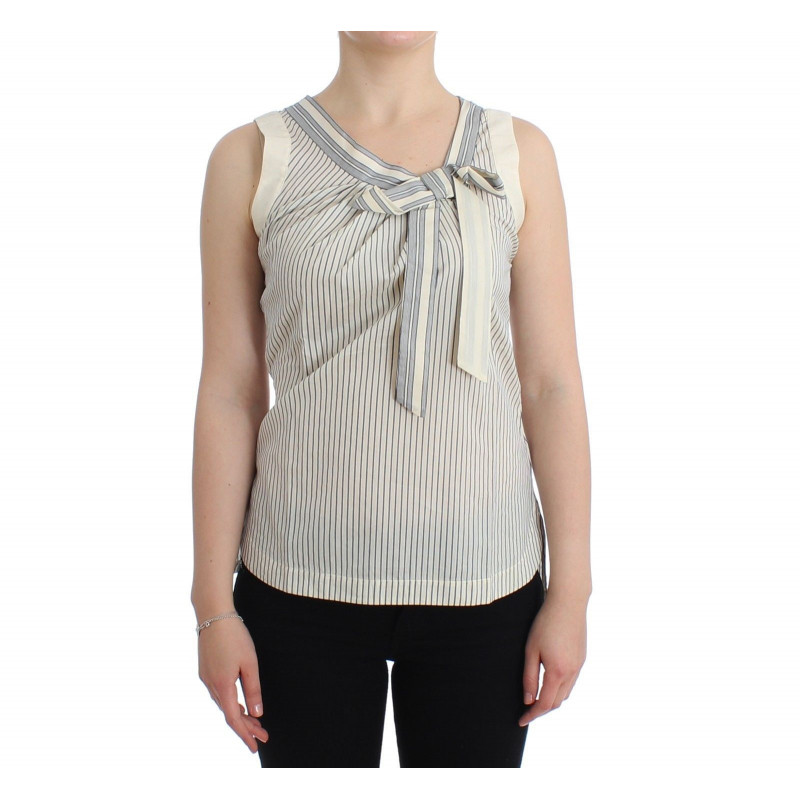 Canotta con fiocco, camicia a righe, da spiaggia - IT2 - S